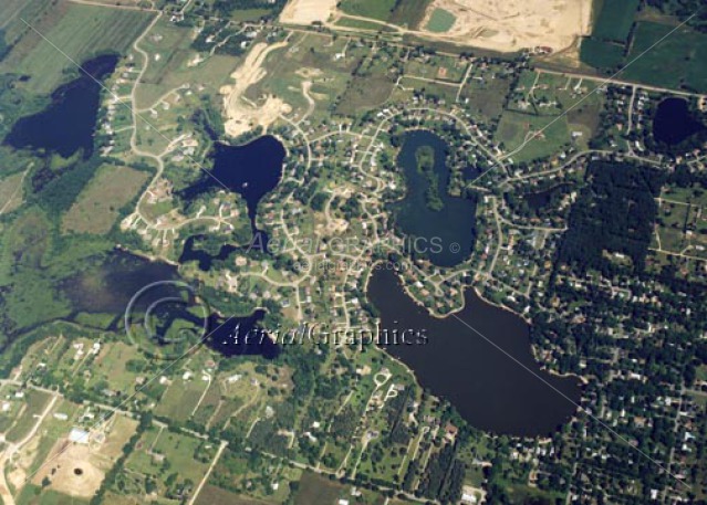Charlick Lake, Woodruff Lake And Murray Lake in Oakland County, Michigan